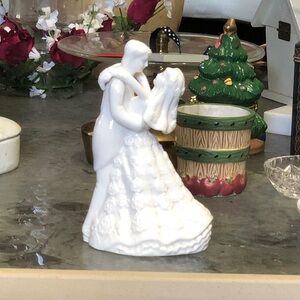 White Porcelain Bride and Groom Figurine